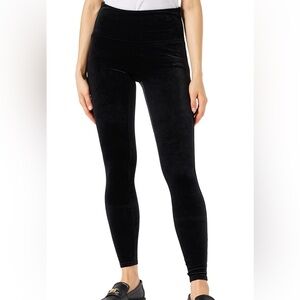 Spanx black velvet legging